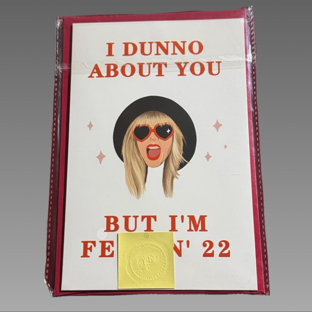 NWT Swiftie‎ themed 22nd birthday card!